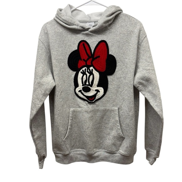 Disney Tops - Disney Gray Hoodie with Red Bow Design